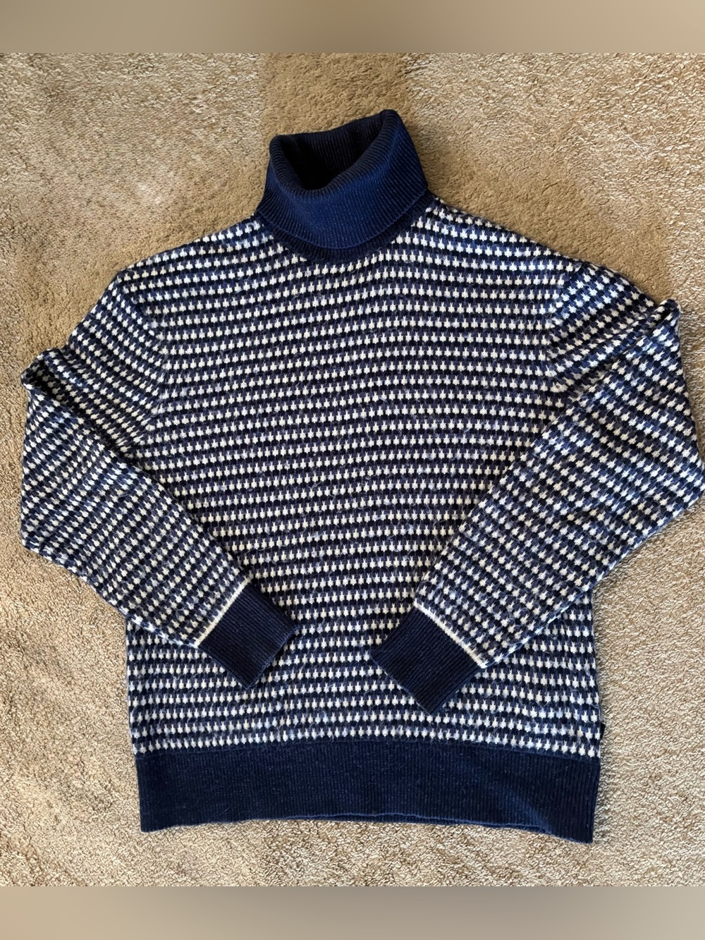 Ted Baker Riber Chunky Roll Neck Wool Blend Long Sleeves Sweater in size XL